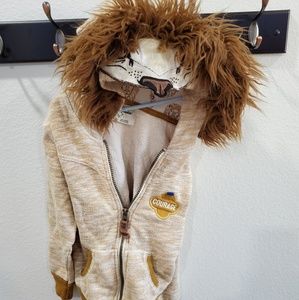 Lion zip up hoodie
